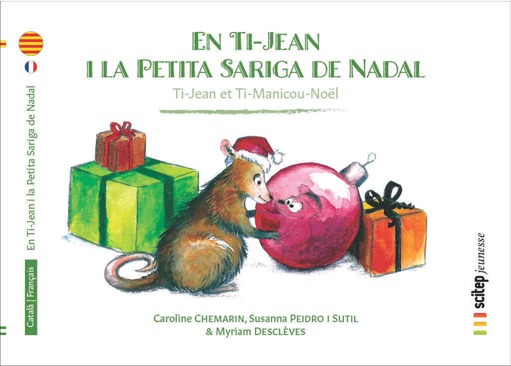 Couverture Ti-Jean et Ti-Manicou Noël – Catalan éditeur SCITEP jeunesse auteur Caroline Chemarin conte pour enfants à partir de 3 ans