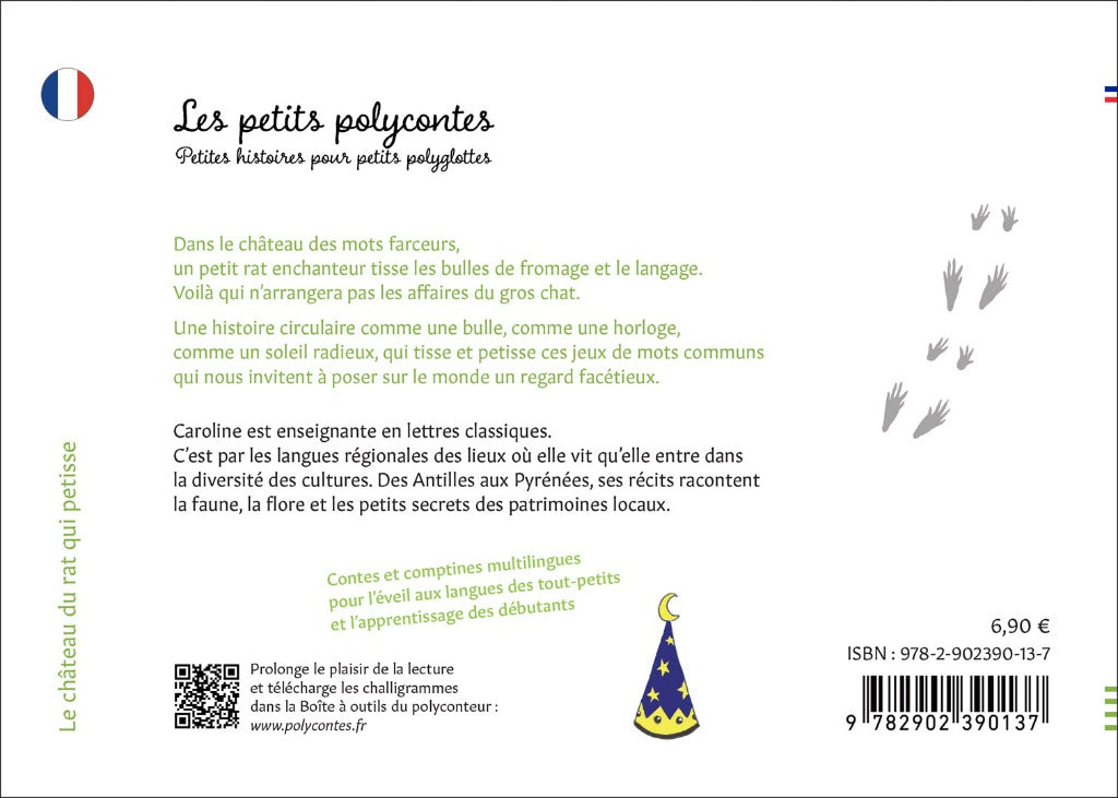 Quatrième de couverture du livre Le château du rat qui petisse éditeur SCITEP jeunesse auteur Caroline Chemarin conte pour enfants