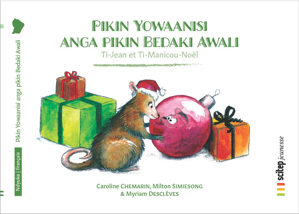 Couverture Ti-Jean et Ti-Manicou Noël – Ndyuka éditeur SCITEP jeunesse auteur Caroline Chemarin conte pour enfants à partir de 3 ans
