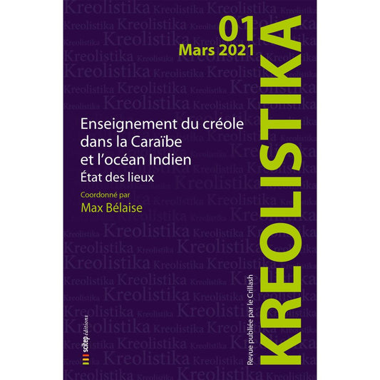 Couverture du livre Kréolistika n°1 éditeur SCITEP Édition
