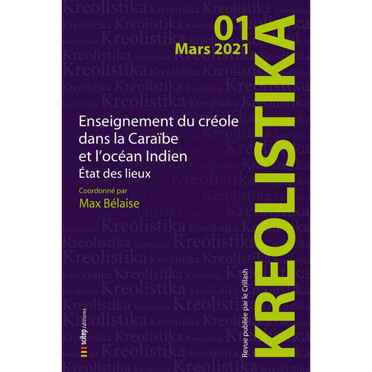 Couverture du livre Kréolistika n°1 éditeur SCITEP Édition