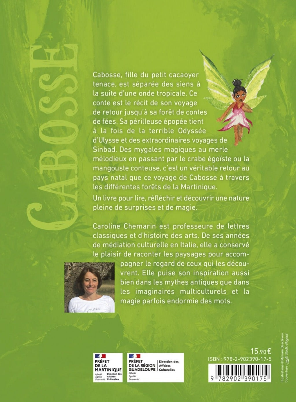 Quatrième de couverture du livre Cabosse éditeur SCITEP jeunesse auteur Caroline Chemarin conte pour enfants à partir de 9 ans